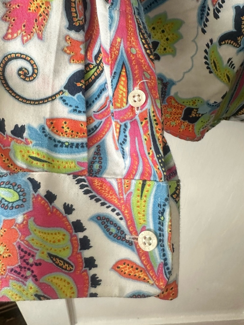 Ralph Lauren paisley blouse size xl - Picture 4 of 5